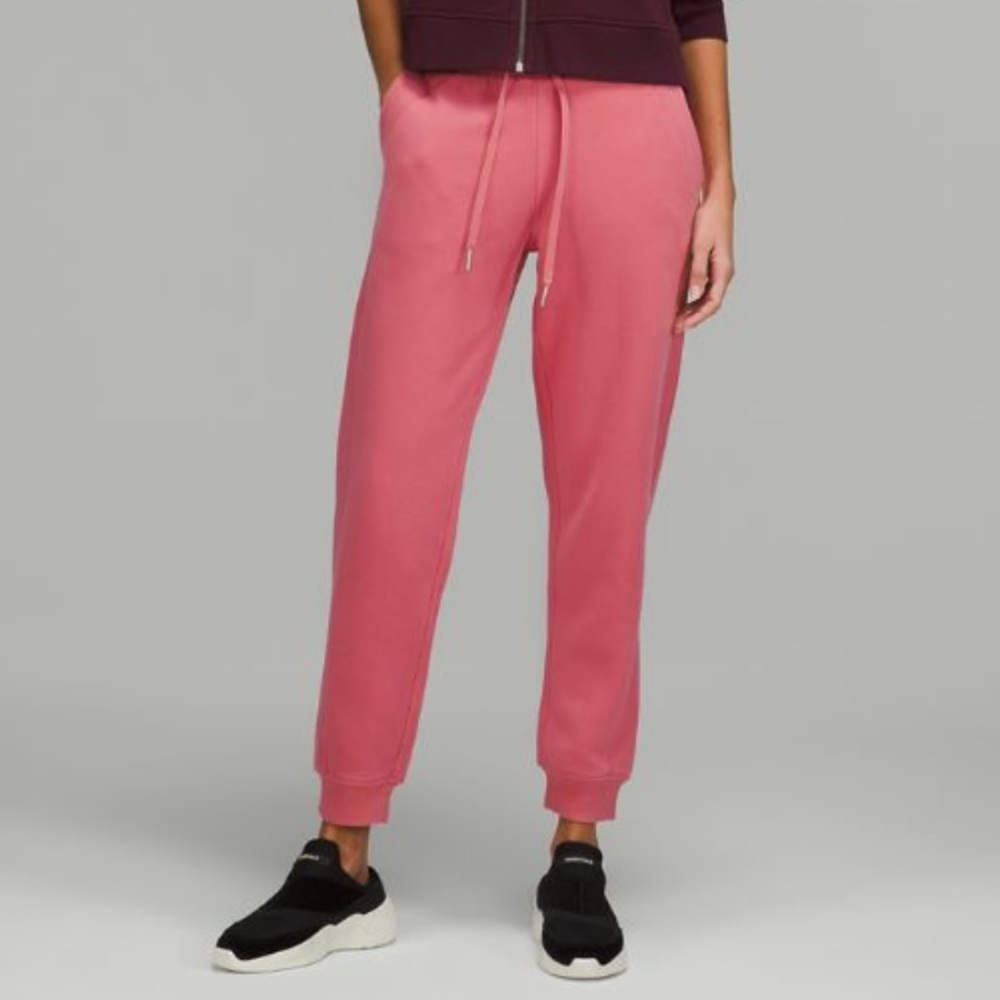 Lululemon Pink Blossom Scuba High-Rise Jogger Full Length 12